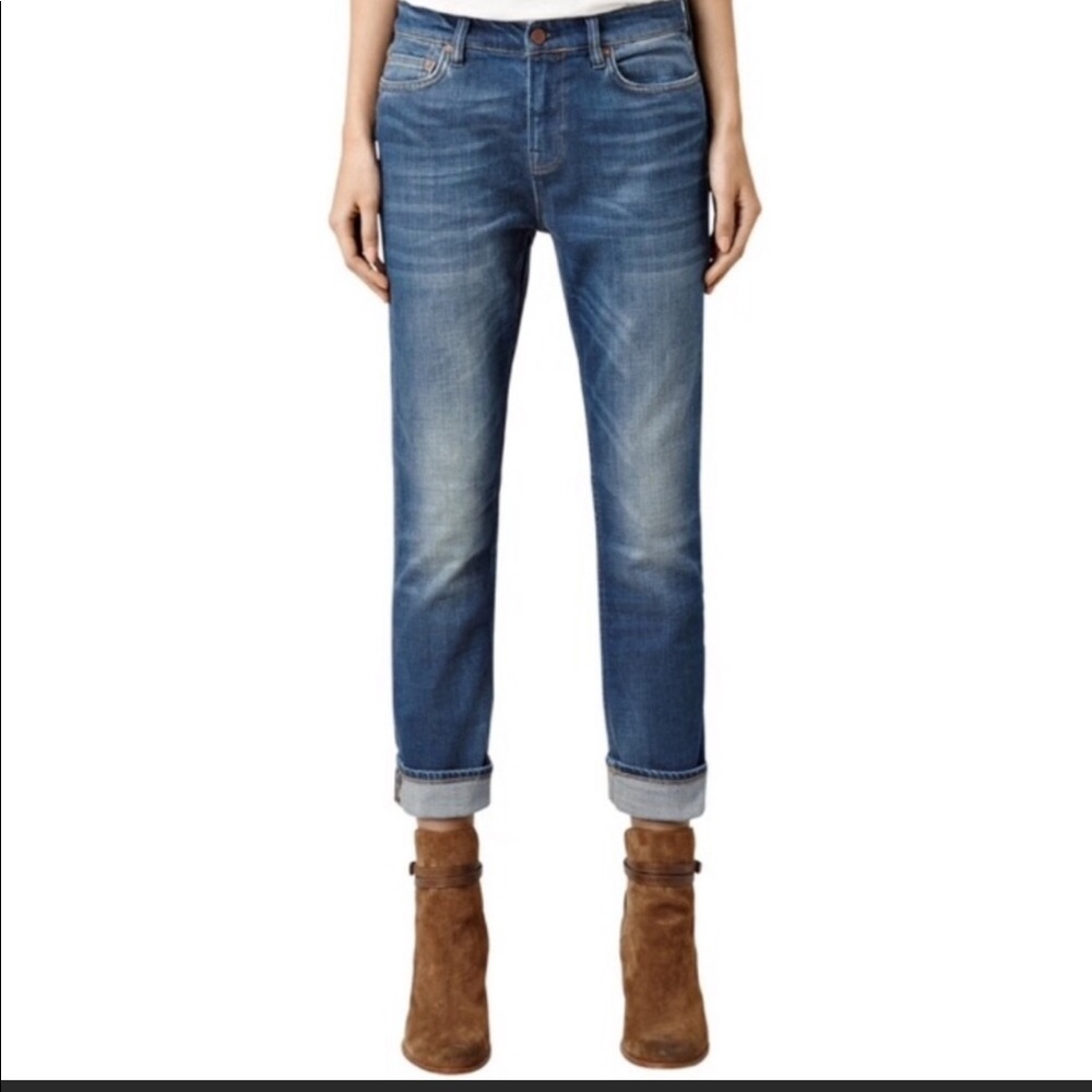 All Saints The Boys Indigo Cropped Jeans 32